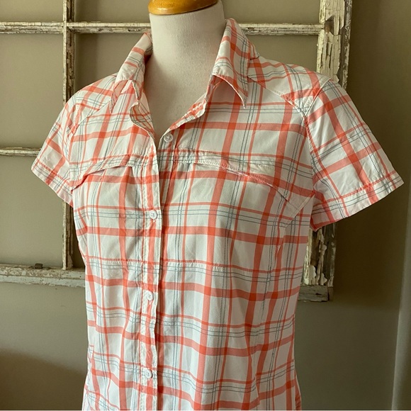 Columbia plaid activewear summer shirt - Picture 2 of 9